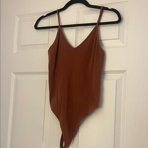 BP Terracotta V-Neck Top